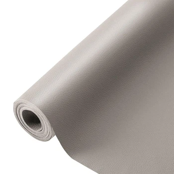 Самоклеюча екошкіра у рулоні Sticker Wall 1.37*3m*0.5mm LIGHT GREY D (3DPanda-1324)
