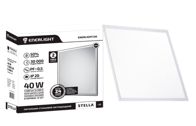 Cвітильник стельовий світлодіодний ENERLIGHT STELLA 40Вт 6500К MS
