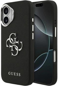 Панель Guess Grained Big 4G Classic Logo для Apple iPhone 17 Black (3666339518073)