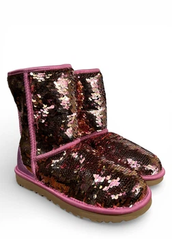Угги UGG Classic Short Sequin (s/n 1094982), Розовый, Размер 38 (US 7), 24 см