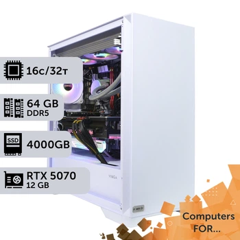 Компьютер Power Up #16 для Blender/Ryzen 9 7950x/64 GB/SSD 4TB/GeForce RTX 5070 12GB специальная конфигурация для проектирования машиностроения и инженерии