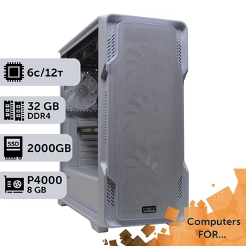 Компьютер Power Up #11 для Illustrator/Ryzen 5 5600/32 GB/SSD 2TB/NVIDIA Quadro P4000 8GB оптимизирован для редактирования фотографий и 2D-графики
