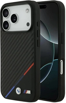 Чохол BMW M Carbon Tricolor Line MagSafe для Apple iPhone 17 Pro Max Black (3666339558949)