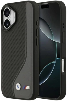 Чохол BMW M Carbon Logo MagSafe для Apple iPhone 17 Grey (3666339482442)