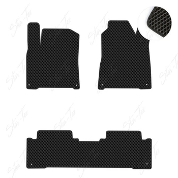 Комплект ковриков в салон Star-Tex на SsangYong Actyon New (2010 - 2015) EVA/Ромб Черный