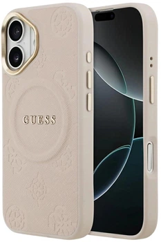 Панель Guess Peony Hot Stamp MagSafe для Apple iPhone 17 Pink (3666339519834)