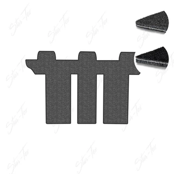 Коврики Star-Tex на 3-й ряд на Citroen C8 (2002 - 2014) текстиль/VAG Графит + Черный