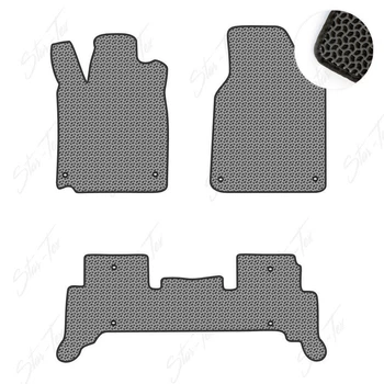 Комплект ковриков в салон Star-Tex на Acura ZDX I (2009 - 2013) EVA/Капля Серый + Черный