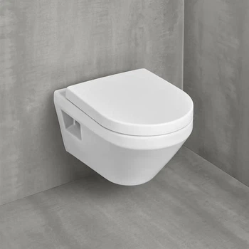 Унітаз підвісний Villeroy&Boch Architectura 5684CL01 з кришкою Soft Close та змивом Twistflush, білий глянець