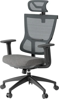 Кресло компьютерное офисное эргономичное OfficePro Elegant OC600-B-DG-DG Black/Dark Gray