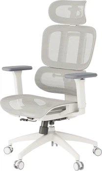 Кресло компьютерное офисное эргономичное OfficePro Skyline OC680-W-LG-LG White/Light Gray