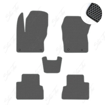 Комплект ковриков в салон Star-Tex на Ford C-Max II (2010 - 2019) EU EVA/Ромб Серый