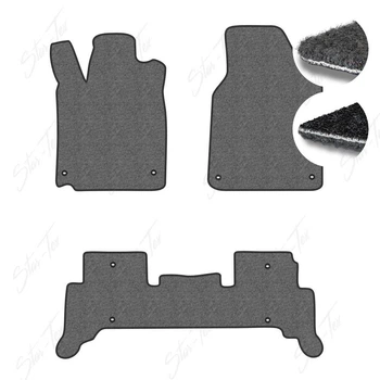 Комплект ковриков в салон Star-Tex на Acura ZDX I (2009 - 2013) текстиль/Ciak Серый + Черный