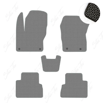 Комплект ковриков в салон Star-Tex на Ford C-Max II (2010 - 2019) EU EVA/Капля Серый