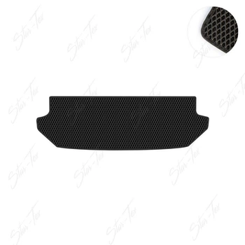 Коврик в багажник Star-Tex на Citroen C8 (2002 - 2014) EVA/Ромб Черный