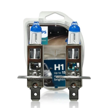 Комплект галогенових ламп PHILIPS H1 12258XVPS2 X-tremeVision Pro150 +150% 55W 12V P14,5s (2 шт)