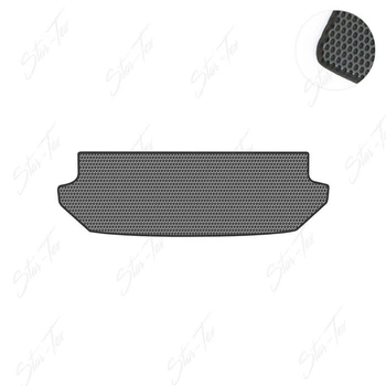 Коврик в багажник Star-Tex на Citroen C8 (2002 - 2014) EVA/Сота малая Серый + Черный