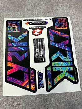 Наклейки ROCK SHOX LYRIK на вилку велосипеда . Ламинированые . Цвет красочные цвета