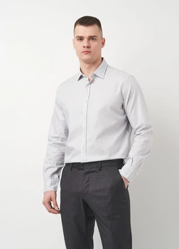 Рубашка из хлопка Massimo Dutti 112415802p09 S комбинированная (100005445)