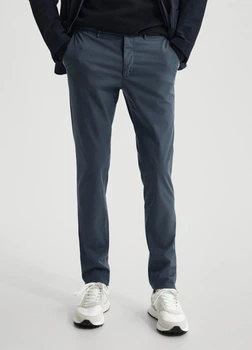 Брюки чино slim из хлопка Massimo Dutti 1031400c17 W31 синие (100004960)