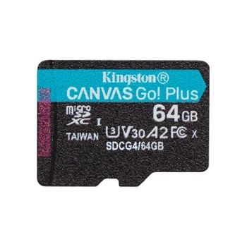 Карта памяти Kingston 64GB microSDXC сlass 10 UHS-I U3 V30 A2 Canvas Go Plus G4 (SDCG4/64GBSP) Kingston SDCG4/64GBSP 913661