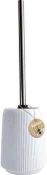 Szczotka do WC Kadax Mataro z pojemnikiem 41 cm Biała (K3413)