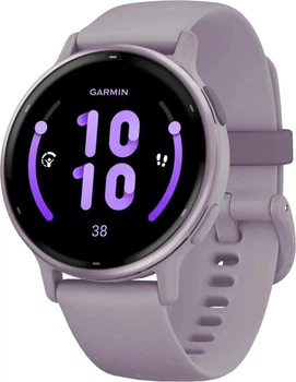 Смарт-годинник Garmin vivoactive 5 Metallic Orchid Aluminum Bezel with Orchid Case and Silicone (010-02862-13/53) Refurbished