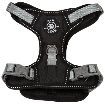 Szelka w kształcie litery Y dla psów Paw Love rozmiar 95 XL Czarna (5714156139303)