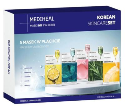 Набір тканинних масок Mediheal Essential зволожувальних 5 x 24 мл (5908450721634)