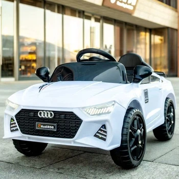 Детский электромобиль модели Audi RS6 NW-RTQC463 White / Белый с мягкими EVA колесами