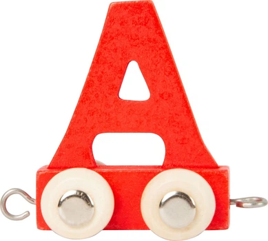 Дерев'яний вагончик Small Foot з літерою A Червоний 5420128 (4020972992543)