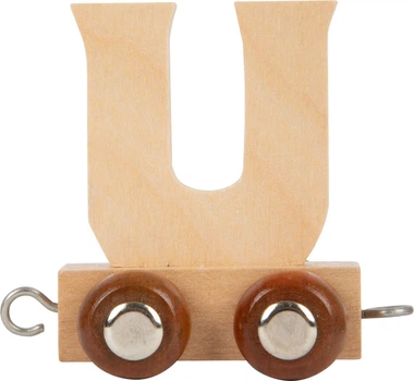 Wagonik Small Foot drewniany z literą U 5420115 (4020972991560)