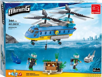 Klocki konstrukcyjne Keyixing misja arktyczna podwodna 344 elementy 7920591 (8718012049598)