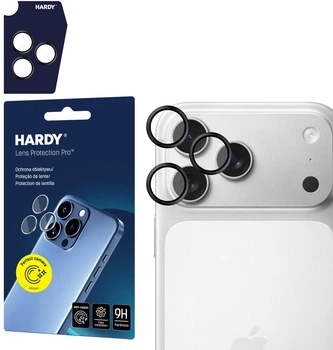 Szkło hartowane 3MK HARDY Lens Protection Pro do Apple iPhone 17 Pro /17 Pro Max Black (5903108664271)
