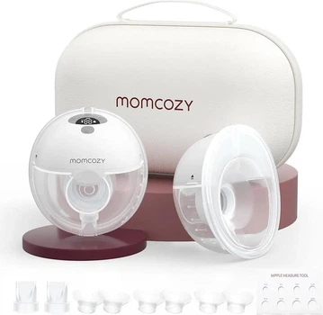 Подвійний портативний електричний молоковідсмоктувач Momcozy M5 Gray