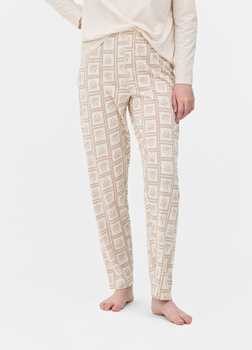 Пижамные хлопковые штаны Primark Bottom Pyjama XS Низ пижамы Бежевый (8926)