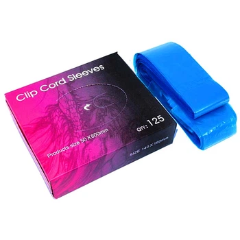 Clip Cord Sleeves Бар'єрний захист синій, 80х5 см, 125 шт