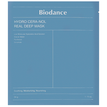 Biodance Гидрогелевая маска с керамидами и пантенолом, Hydro Cera-Nol Real Deep Sheet Mask, 34 г