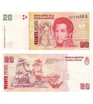 Банкнота 20 песо Аргентина 2003 рік UNC