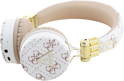 Słuchawki Guess Triangle Round Shape White (3666339328993)