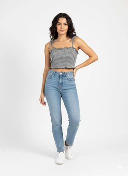 Топ для кормящих мам H&M XL Черно-белый 1155474_клетка