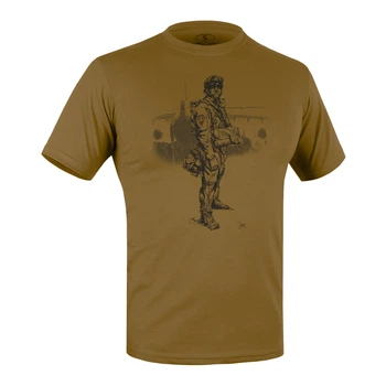 Футболка з малюнком P1G Paratrooper Coyote Brown 3XL (UA281-29898-CB-PR)