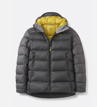 Куртка чоловіча зимова Rab Neutrino Pro Hoody, Black/Graphene, S (RB QDB-85-BGP-SML)