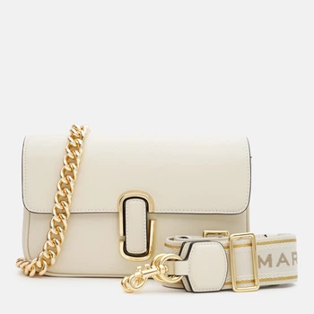 Сумка кросс-боди через плечо женская из натуральной кожи средняя Marc Jacobs BG-MJ-27 Белая (196611005531)