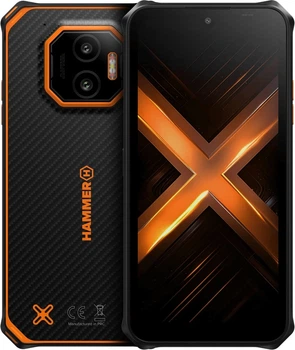 Smartfon Hammer Energy X2 5G 6/128GB Black-Orange (TEL001063)