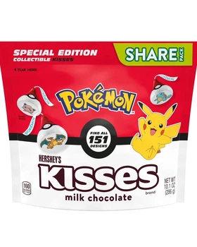 Шоколадные конфеты Hershey's Kisses Milk Chocolate Pokemon 151 Candy 286г