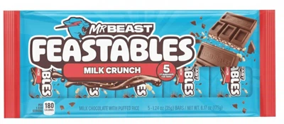 Шоколад Feastables Mr. Beast Milk Crunch 5шт x 35г