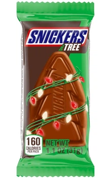 Шоколадний батончик Snickers Trees Chocolate Christmas Bar 31г