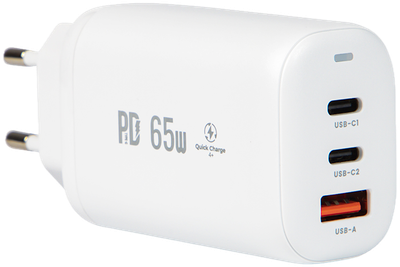 Ładowarka sieciowa Blow 76-013 gniazdo USB + USB - Cx2 65W (5900804126867)