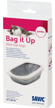 Wymienne worki do kuwety dla kotów Savic Jumbo 67×48 cm 6 szt. (5411388335304)